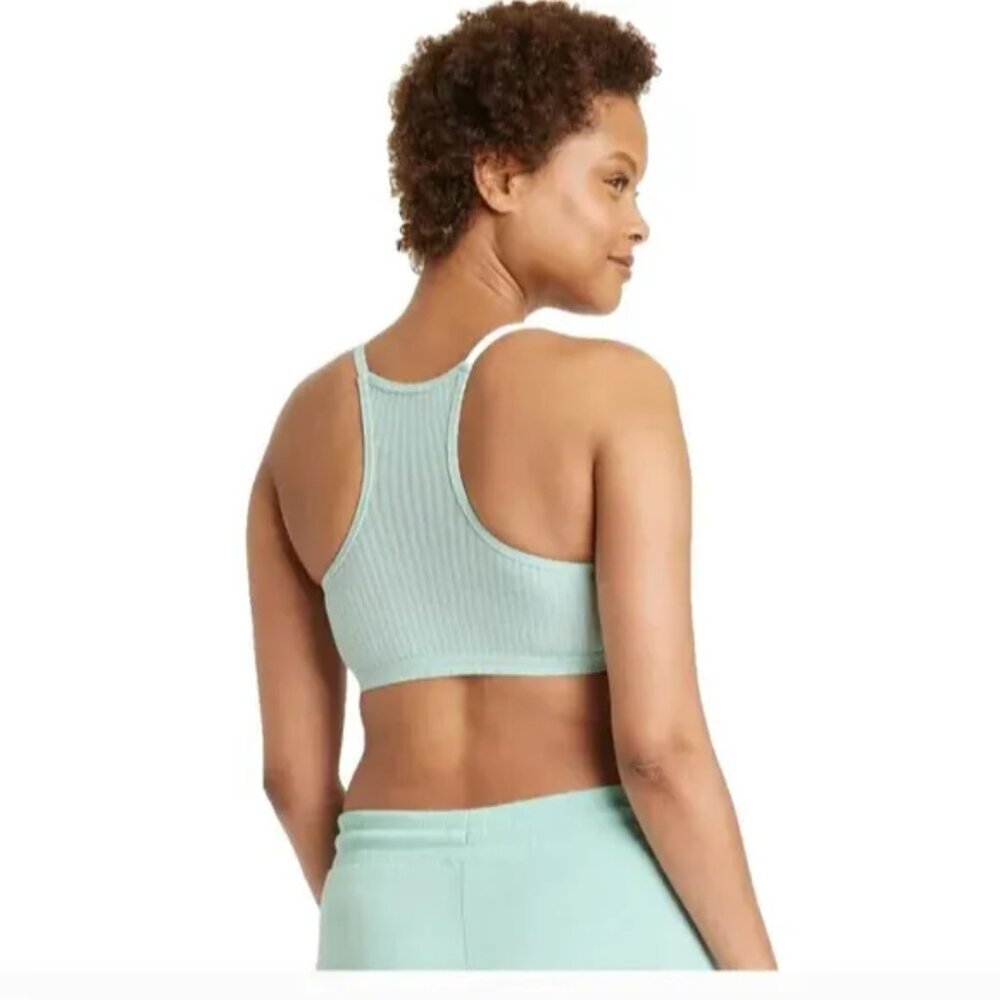 Auden Nursing Bralette size XS X-Small, Green, unlined Racerback - Picture 6 of 7